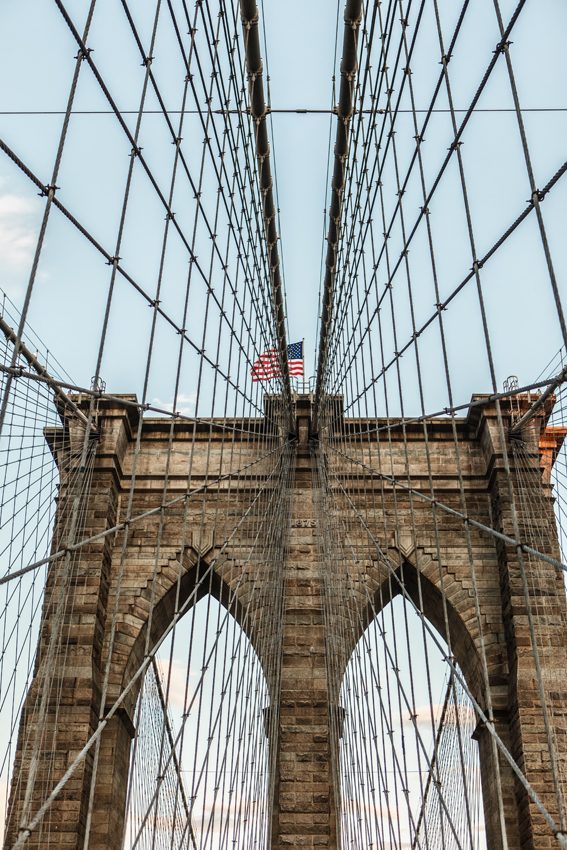 Detalle puente de Brooklyn