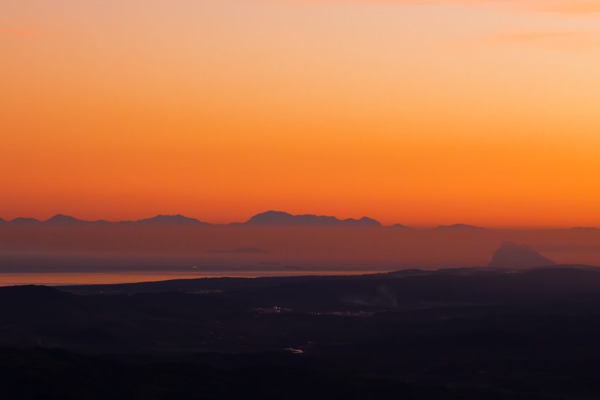 Atardecer en el Estrecho