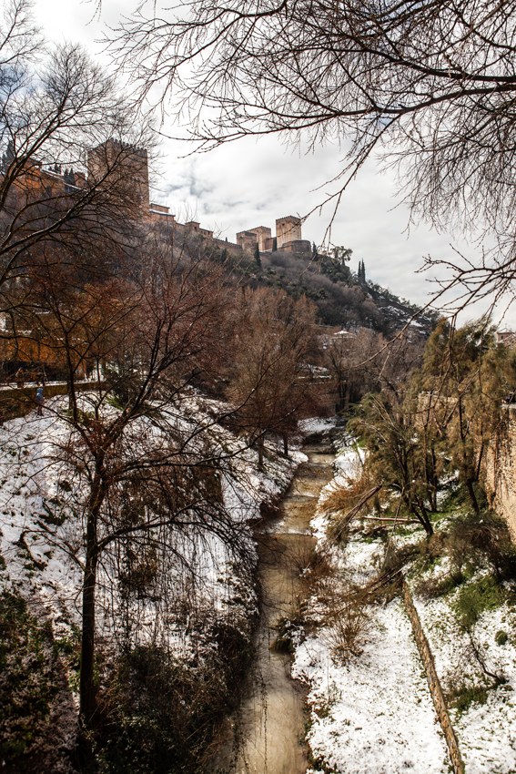 Alhambra desde el Paseo de los Tristes