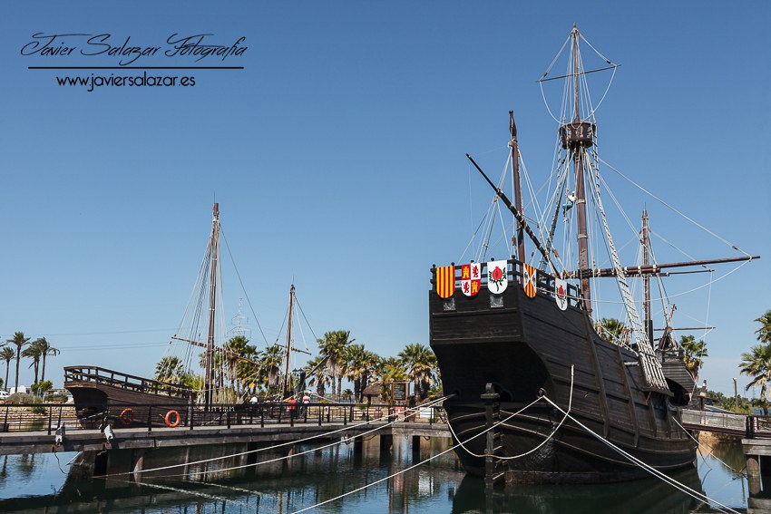 La Pinta, La Niña y la Santa María.